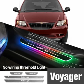 Pentru Chrysler Voyager fabricate intre 2001-2007, 2004 2005 2006 Masina Pragului de Ușă de Lumină Personalizate Logo-ul LED-uri de bun venit Pragul Pedala de Lampa Accesorii