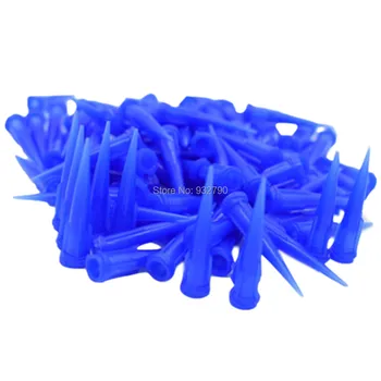 100x 25G Albastru Conice de Distribuire Sfaturi TT Flux Lipici Lichid Dozator Ac pentru materiale de etanșare Silicon de Lipire Paste Compuși