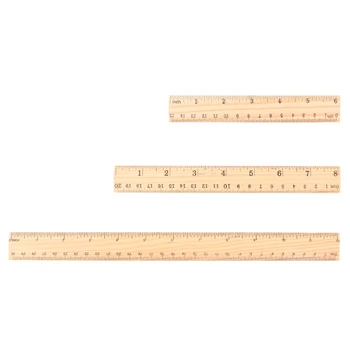 15cm, 20cm, 30cm Riglă de Lemn Dublă față-Verso Scară de Măsurare Instrument de Rechizite pentru Copii Elevii de Desen de Construcții de Aprovizionare