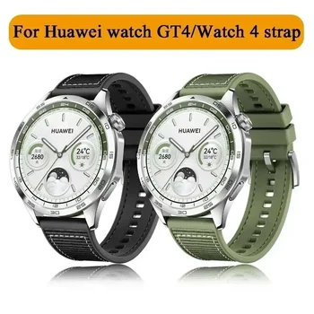 22mm Silicon+țesute curea Pentru CEAS HUAWEI GT4 3 46mm Ceas 4/3 Pro Smartwatch trupa pentru huawei watch GT Runner curea accesorii