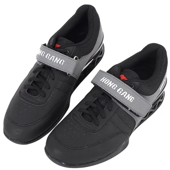 HongGang Cârlig Buclă Dimensiune 35-45 Pro Greutate de Ridicare Cizme Unisex 3 cm Toc Ghemuit Pantofi de Brand Greutate de Formare Sală de sport Pantofi Sport