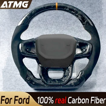 Personalizate din Fibra de Carbon LED display ecran Volan din Piele Perforata Pentru Ford Ranger F150 Raptor Ranger Caraccessory