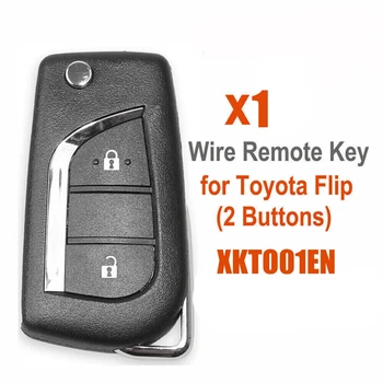 Pentru Xhorse XKTO01EN Universal Firul de la Distanță Cheie Telecomanda 2 Butoane Pentru Toyota Tip Pentru VVDI Instrument-Cheie Parte