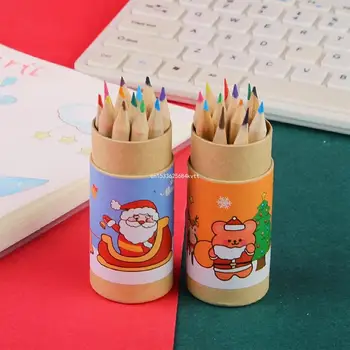 12PCS Crăciun Creioane Colorate Arta de Desen Creioane Portabil Artă pentru Copii pentru Băieți și Fete de Arta de Desen de Luare de Card Dropship 12PCS Crăciun Creioane Colorate Arta de Desen Creioane Portabil Artă pentru Copii pentru Băieți și Fete de Arta de Desen de Luare de Card Dropship 3