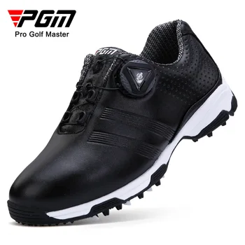 PGM Femei Pantofi de Golf Impermeabil Ușor Butonul Catarama Șiret Adidași Femei Respirabil Non-Alunecare de Formatori Pantofi Negri XZ115