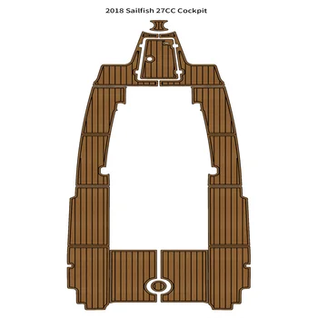 2018 Sailfish 27CC Pilotaj Pad Barca Spuma EVA din lemn de Tec Punte Podea Mat autoadezive