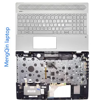 Nou, Original, Pentru HP Pavilion 15-CU TPN-Q209 Accesorii Notebook Cu Tastatură cu iluminare din spate Rama Capac superior de Argint C Shell zonei de Sprijin pentru mâini