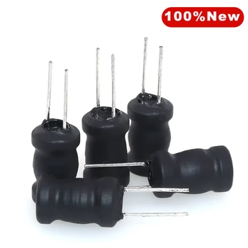 5PCS 10 * 15.5 mm putere inductor 1H 1000mH inline inductor 1000000uH DIP-2