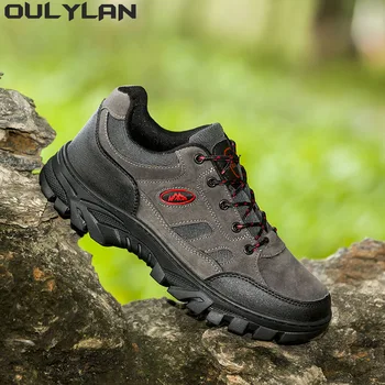 Oulylan Non-alunecare, Rezistent la Uzura Bărbați în aer liber, Drumeții Pantofi Respirabil Stropire Alpinism Barbati Adidas Vânătoare Pantofi de Munte