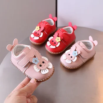 Fetiță Pantofi 0-1-2 Ani Singur Mic din Piele Drăguț Prințesă Pantofi Copilul Pantof Moale Drăguț și Confortabil