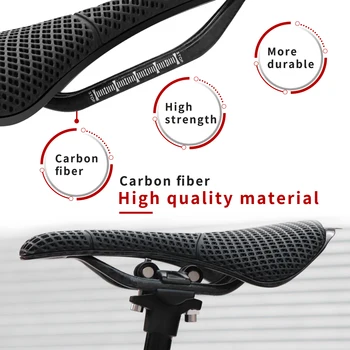 KOCEVLO Imprimate 3D Biciclete Șa Fibra de Carbon Gol Confortabil Respirabil MTB Drum de Munte Biciclete Ciclism Scaun KOCEVLO Imprimate 3D Biciclete Șa Fibra de Carbon Gol Confortabil Respirabil MTB Drum de Munte Biciclete Ciclism Scaun 4