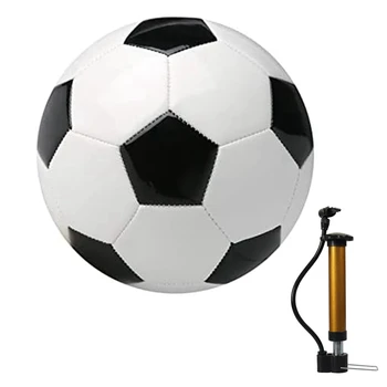 Marimea 5 Mingi De Fotbal Clasic Minge De Fotbal - Set Include Dimensiuni 5, Cu Pompa Ac Perfect Pentru Formare, Jocuri Liga&Cadou Durabil