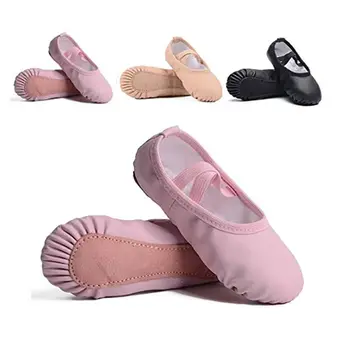 PU Piele Pantofi de Balet Ușor Dimensiunea 32-40 Talpa Yoga Pantofi Dantela-gratuit Moale Pantofi de Dans Copii