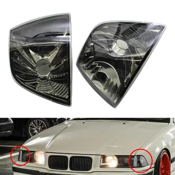 1Pair Lentile de Fum Masina Lumina de Semnalizare Față Capacul Carcasei Pentru BMW E36 3Series M3 328i 318i 320i 325i cu 4 Usi 1992-1998